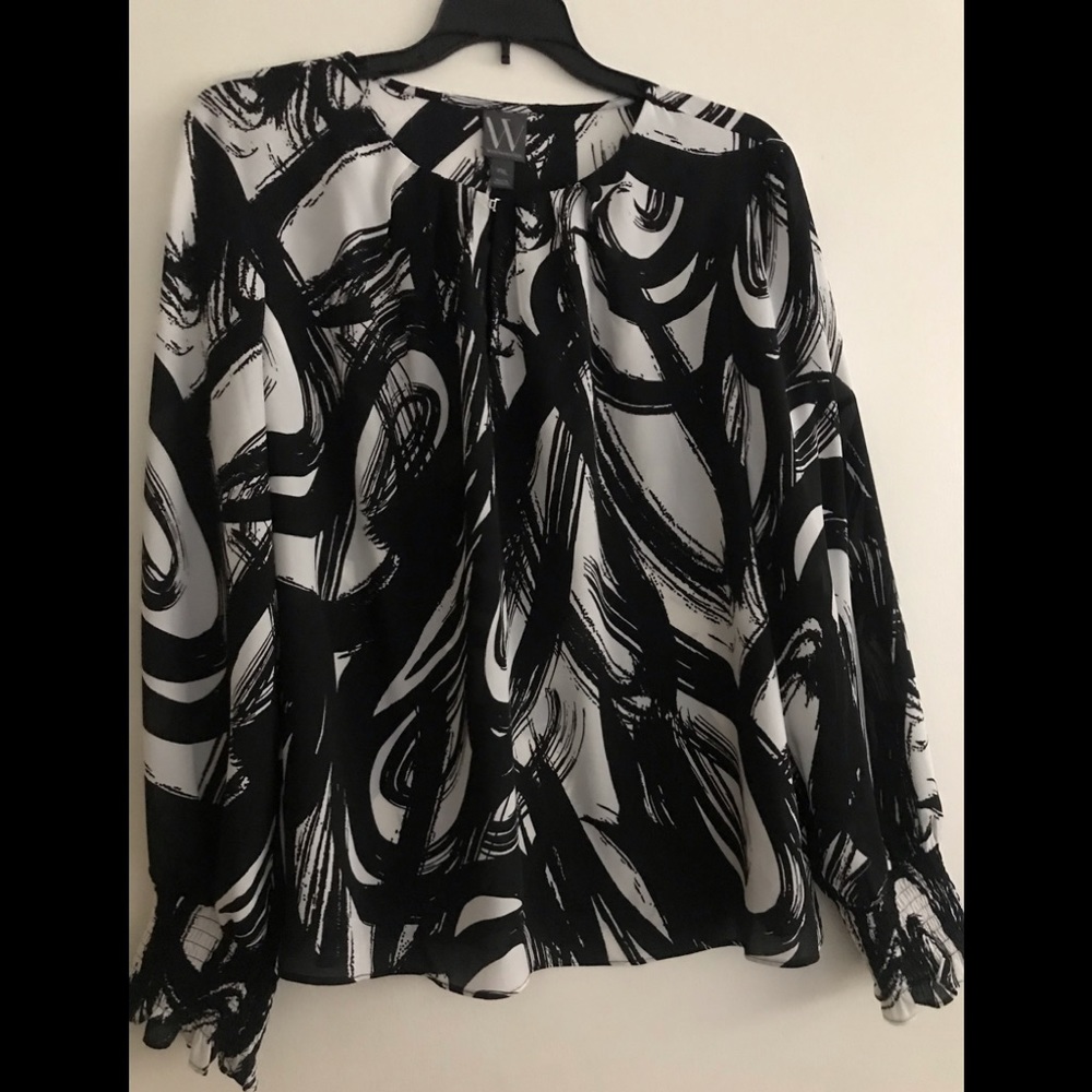 Worthington blouse- size PXL - black & white  - Poliéster
